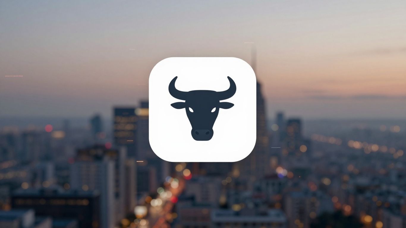 Webull trading platform interface with bull logo.