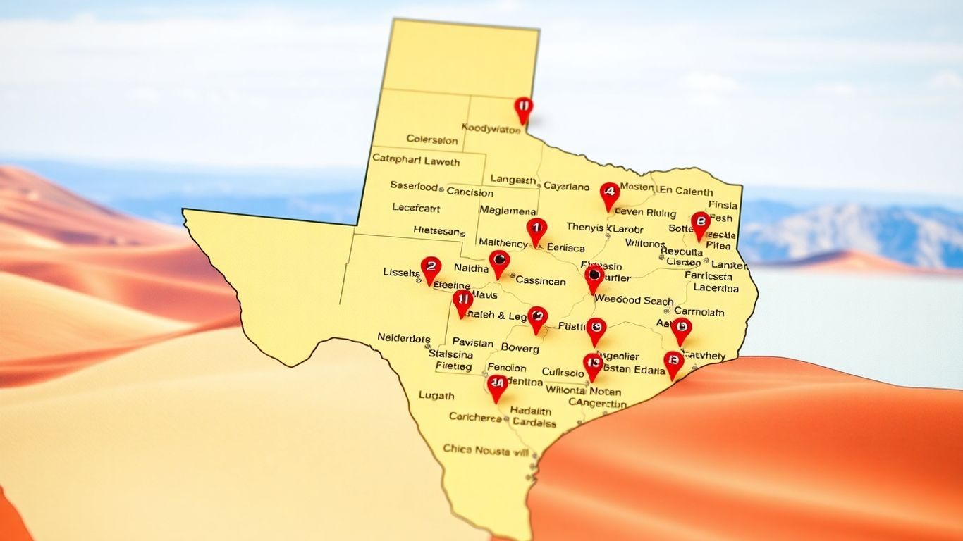 Navigate Texas: A Comprehensive Map of Cities and Their Locations
