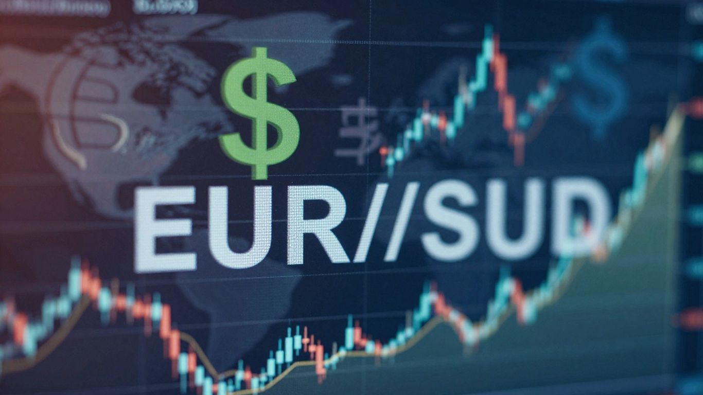 EUR/USD currency pair financial market visual