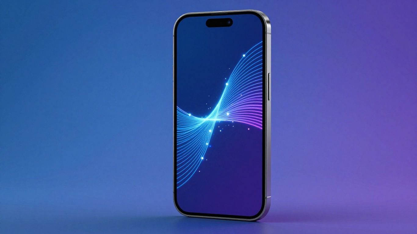 AI trading app interface on a smartphone screen.