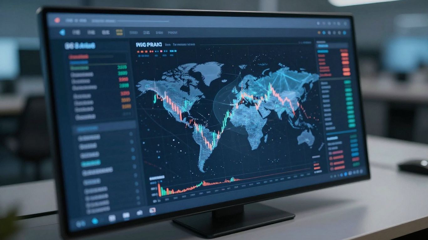 Webull trading platform interface with financial data.