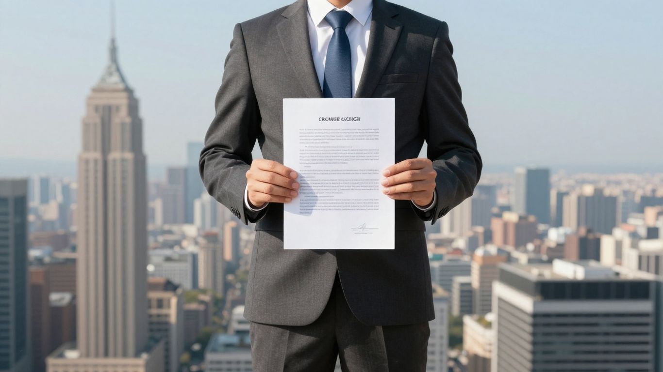 Broker license application document and professional