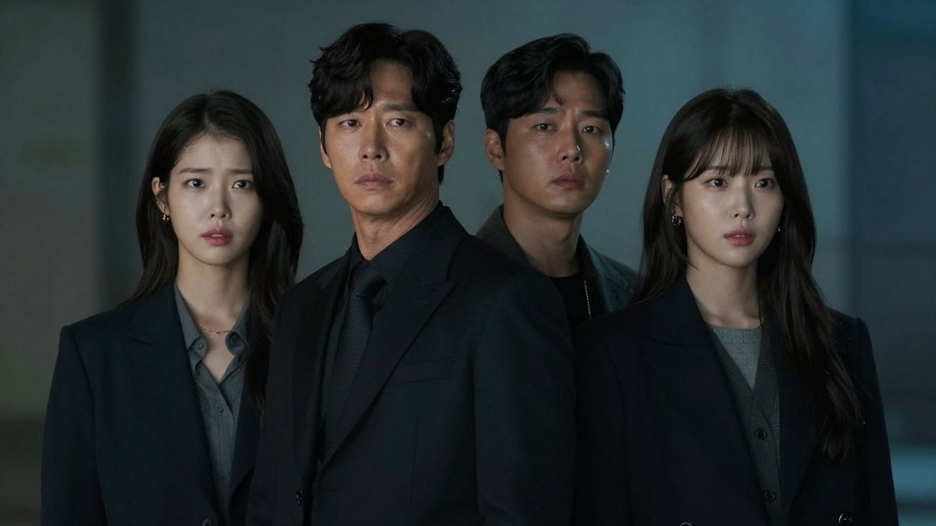 Broker KDrama cast members in a dramatic scene.