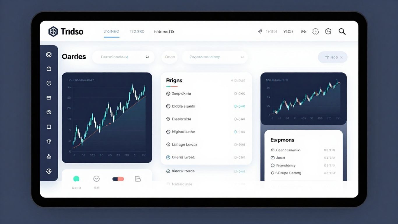 Firstrade trading platform interface with charts and data.