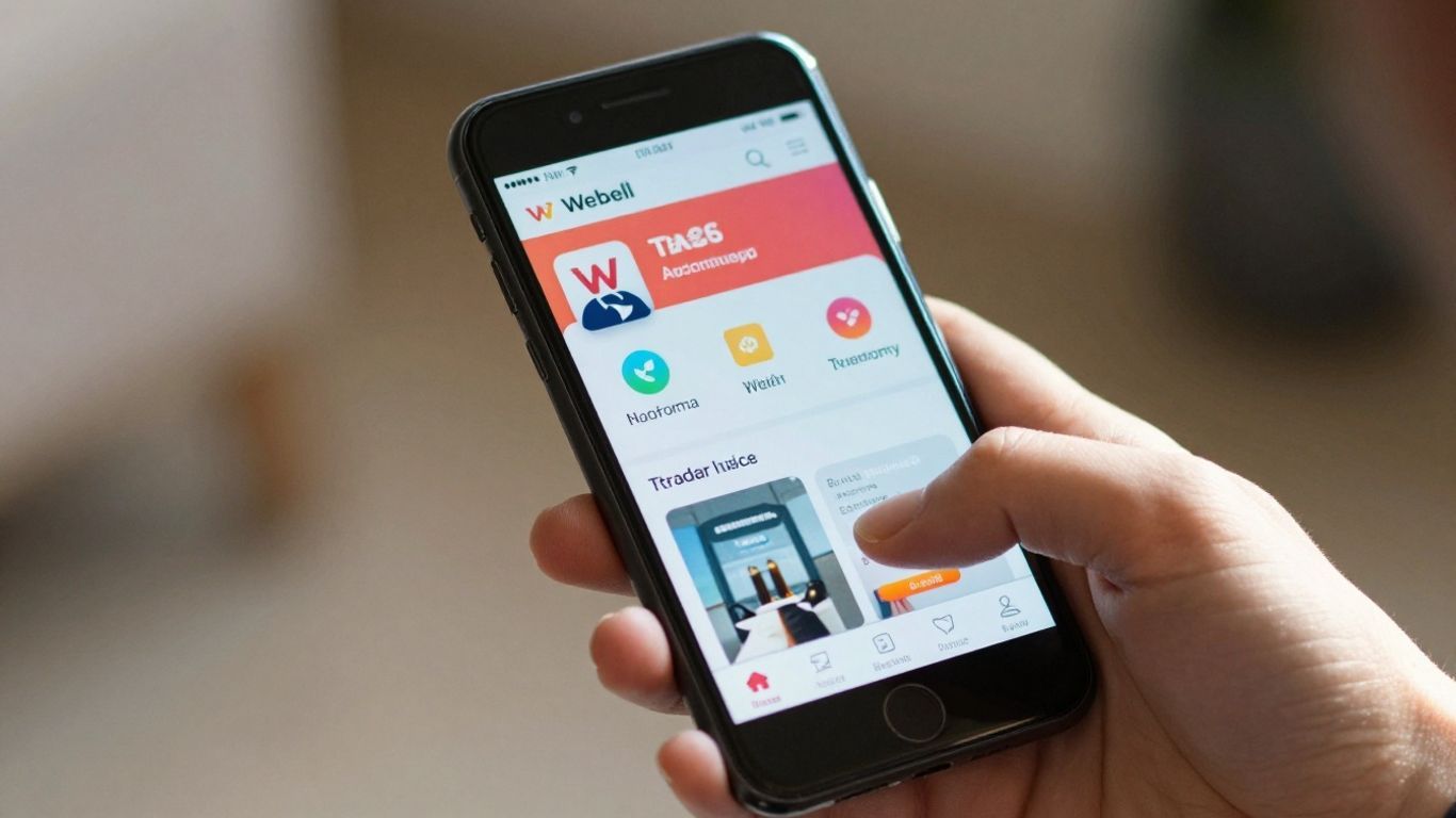 Webull trading app on a smartphone screen.