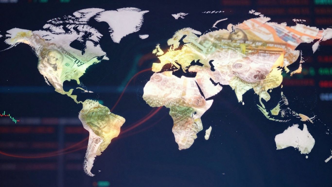 Forex trading market abstract visual