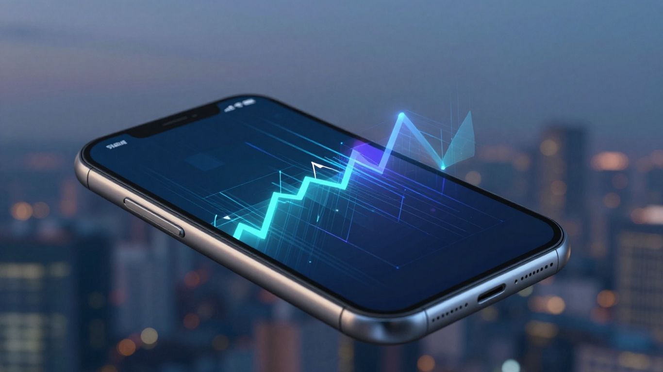 SoFi Active Investing app interface on a smartphone.