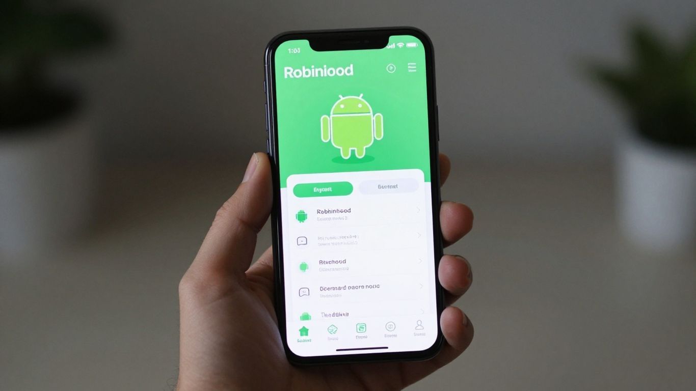 Robinhood app on an Android phone screen