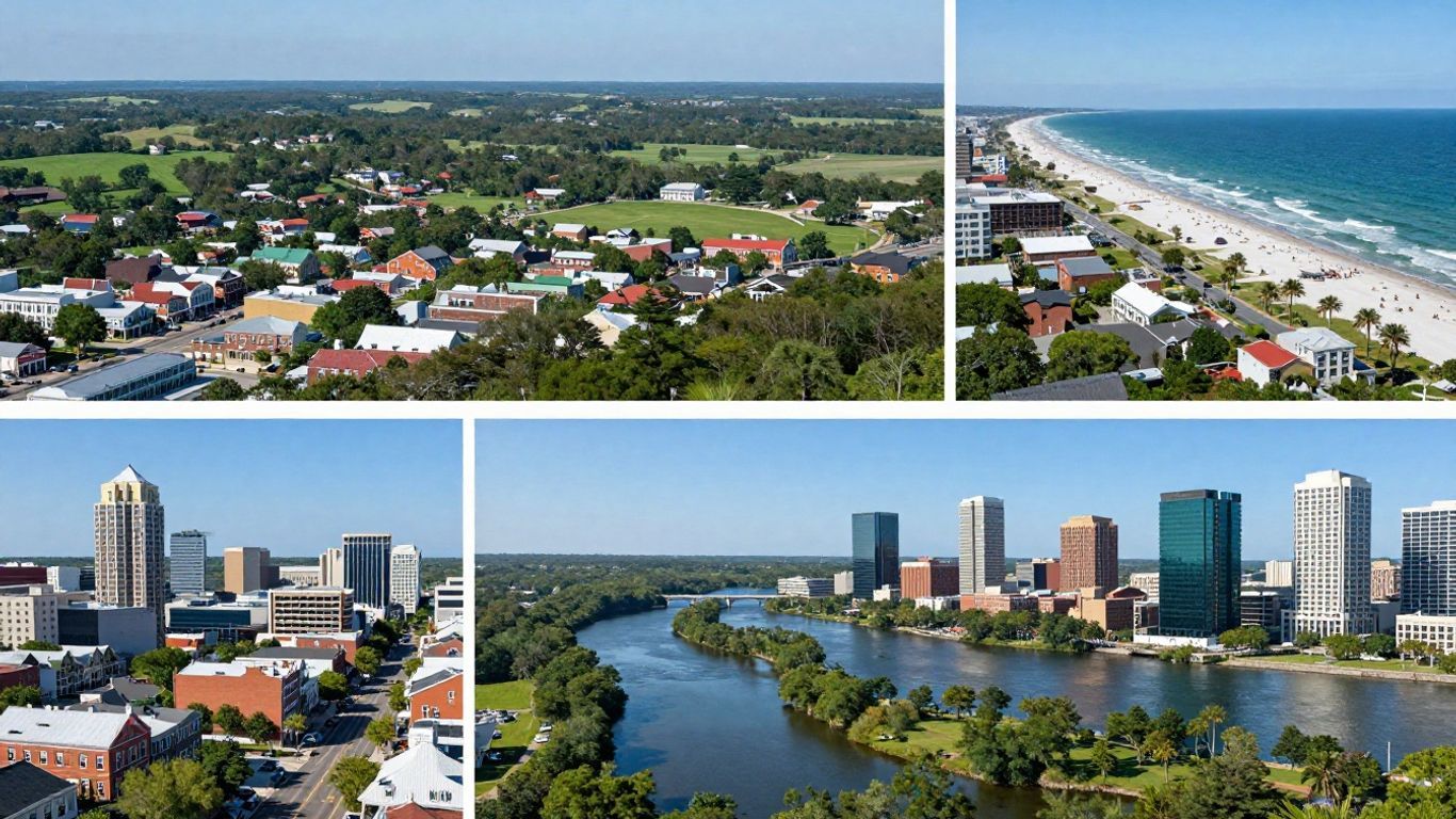 South Carolina cities and towns collage