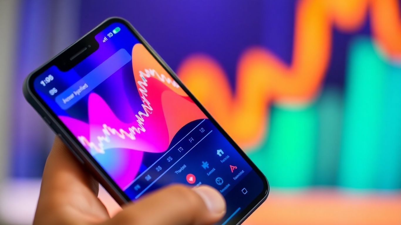 Smartphone trading app interface