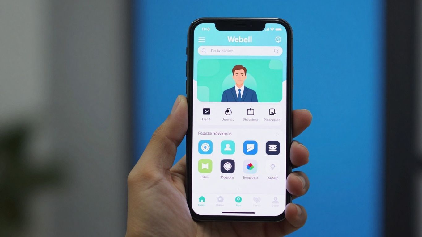 Smartphone showing the Webull app interface.