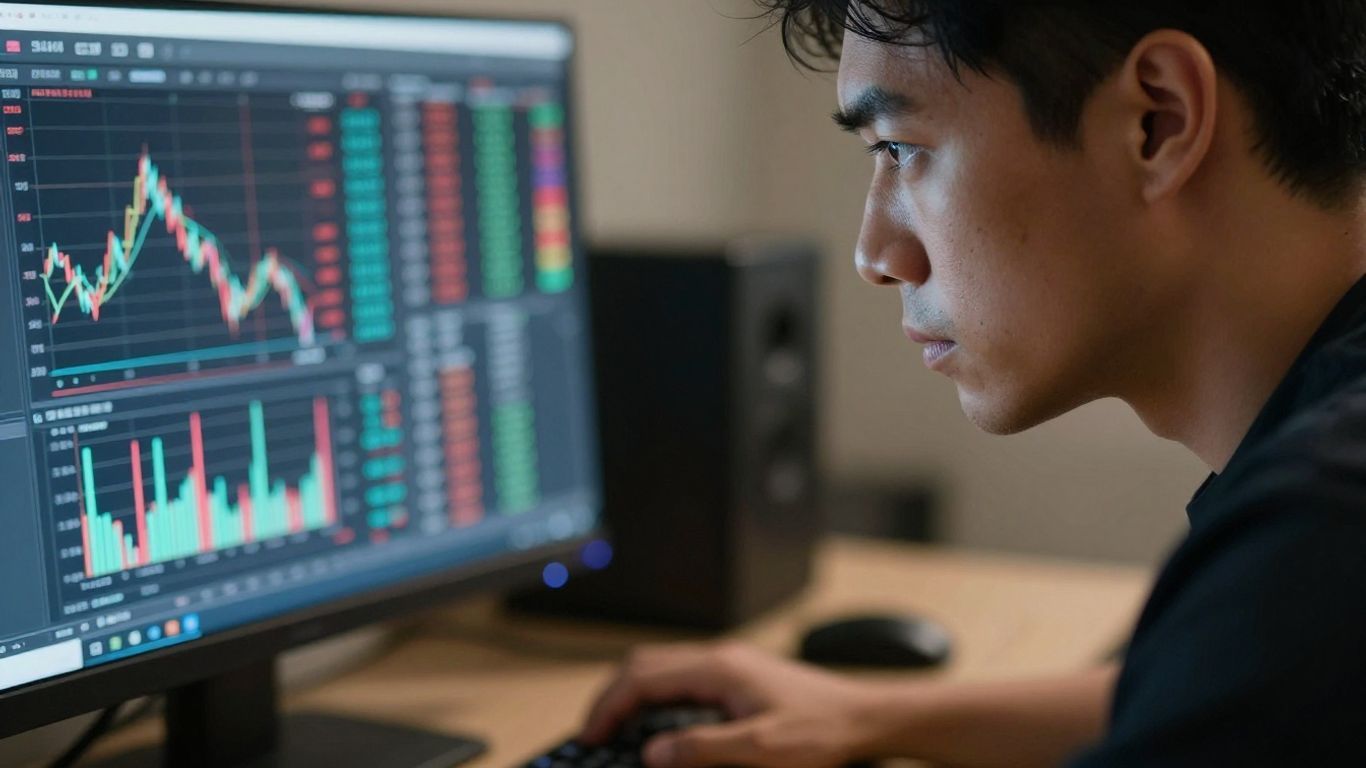 Forex trader planning their strategy for success.