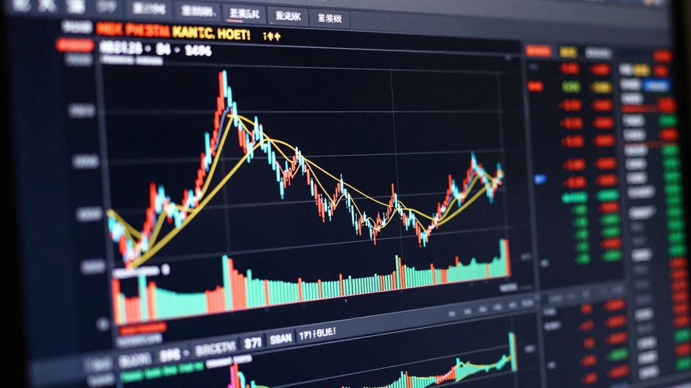 MetaTrader 4 spread indicator on a trading chart.