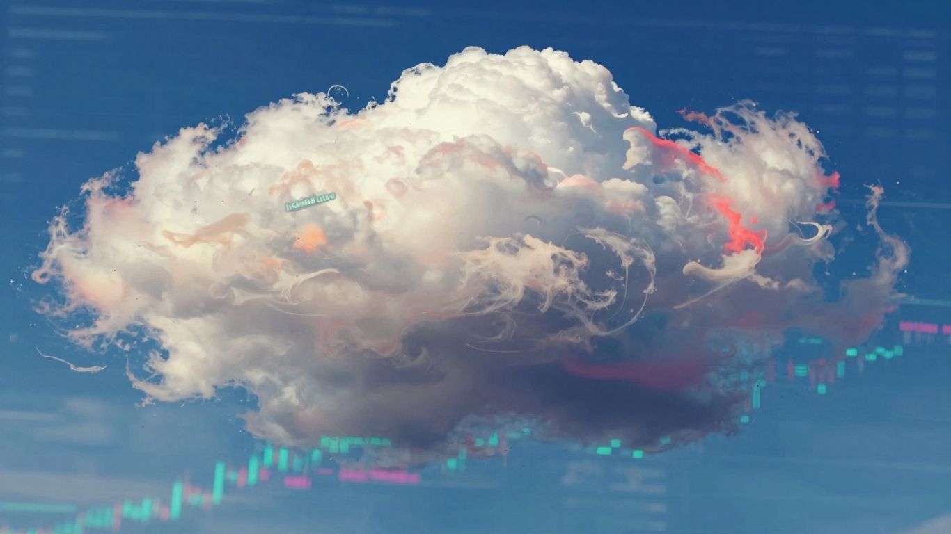 Ichimoku Cloud trading indicator with colorful cloud formations.