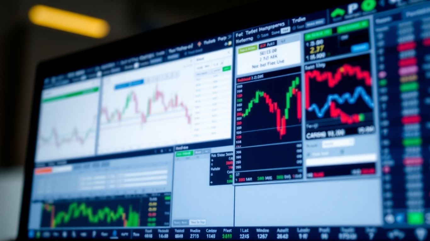 MT4 trade manager interface on a computer screen.