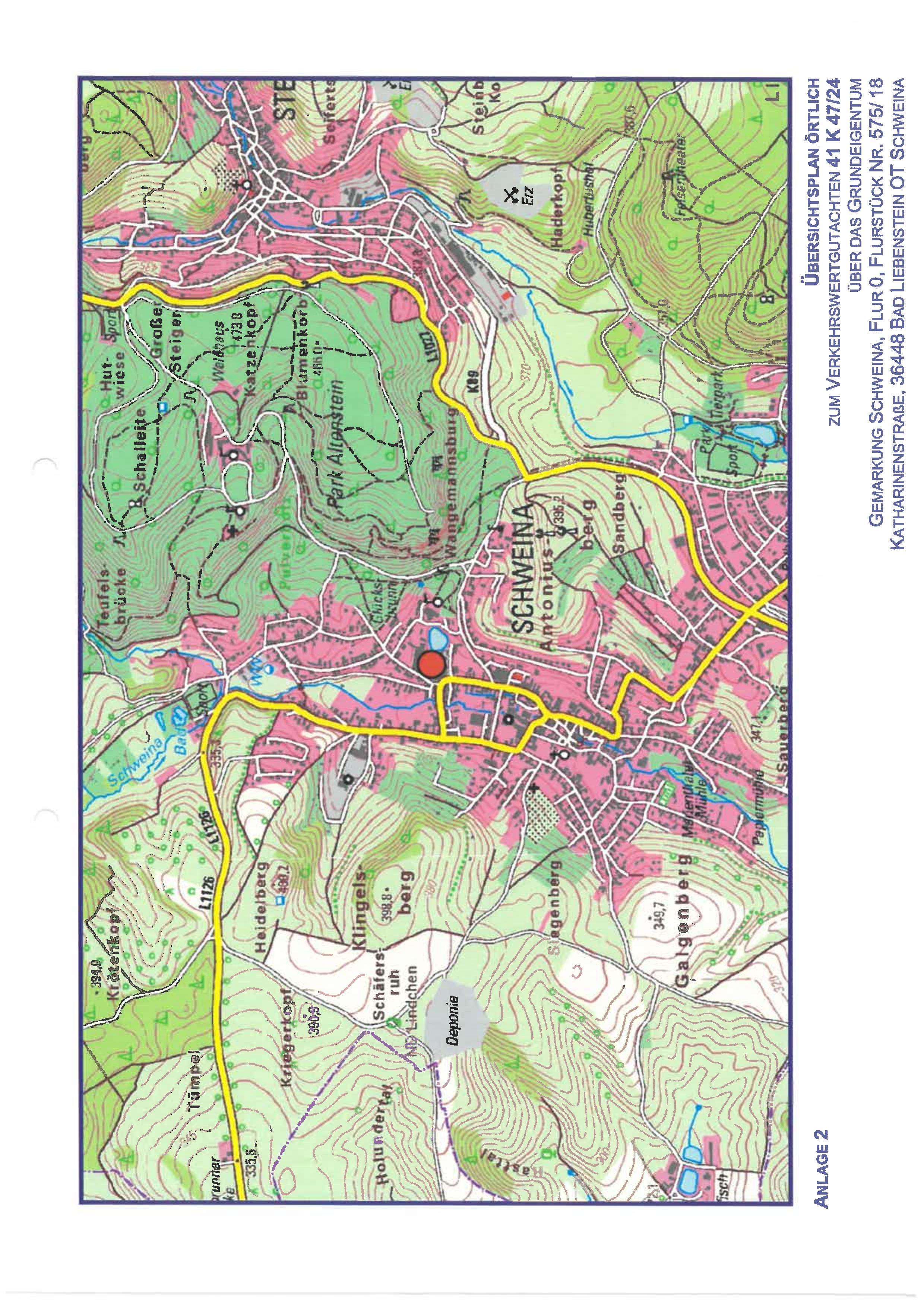 Flurkarte — Sonstiges in Eisenach, 36448