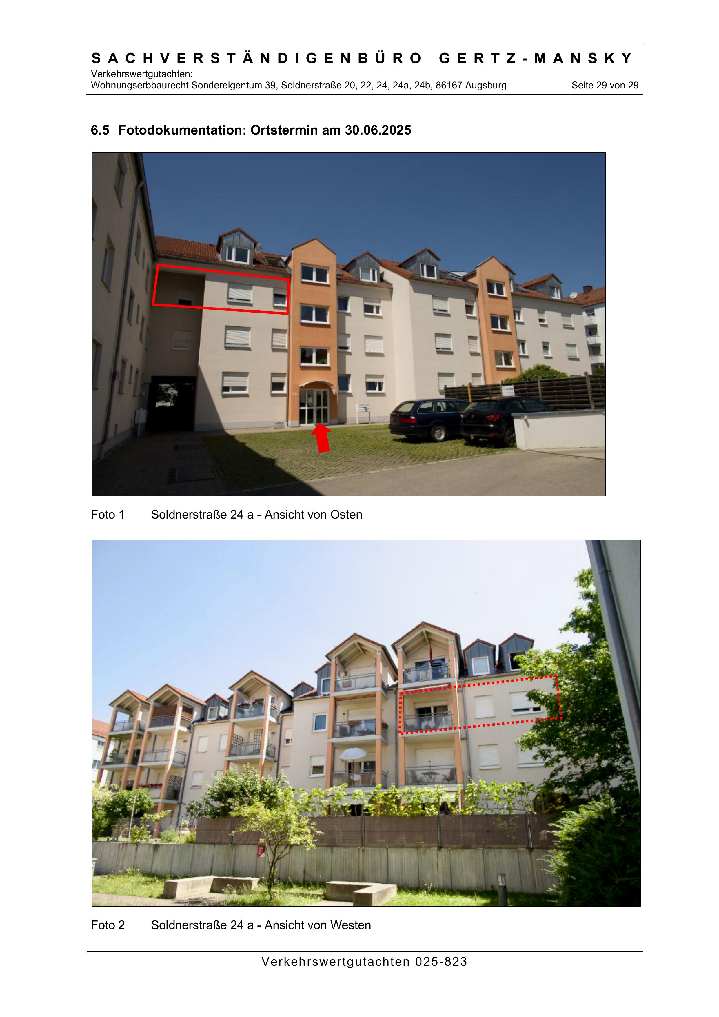 Seitenansicht — Eigentumswohnung in Augsburg - Lechhausen, Soldnerstraße 20, 22, 24, 24a, 24b