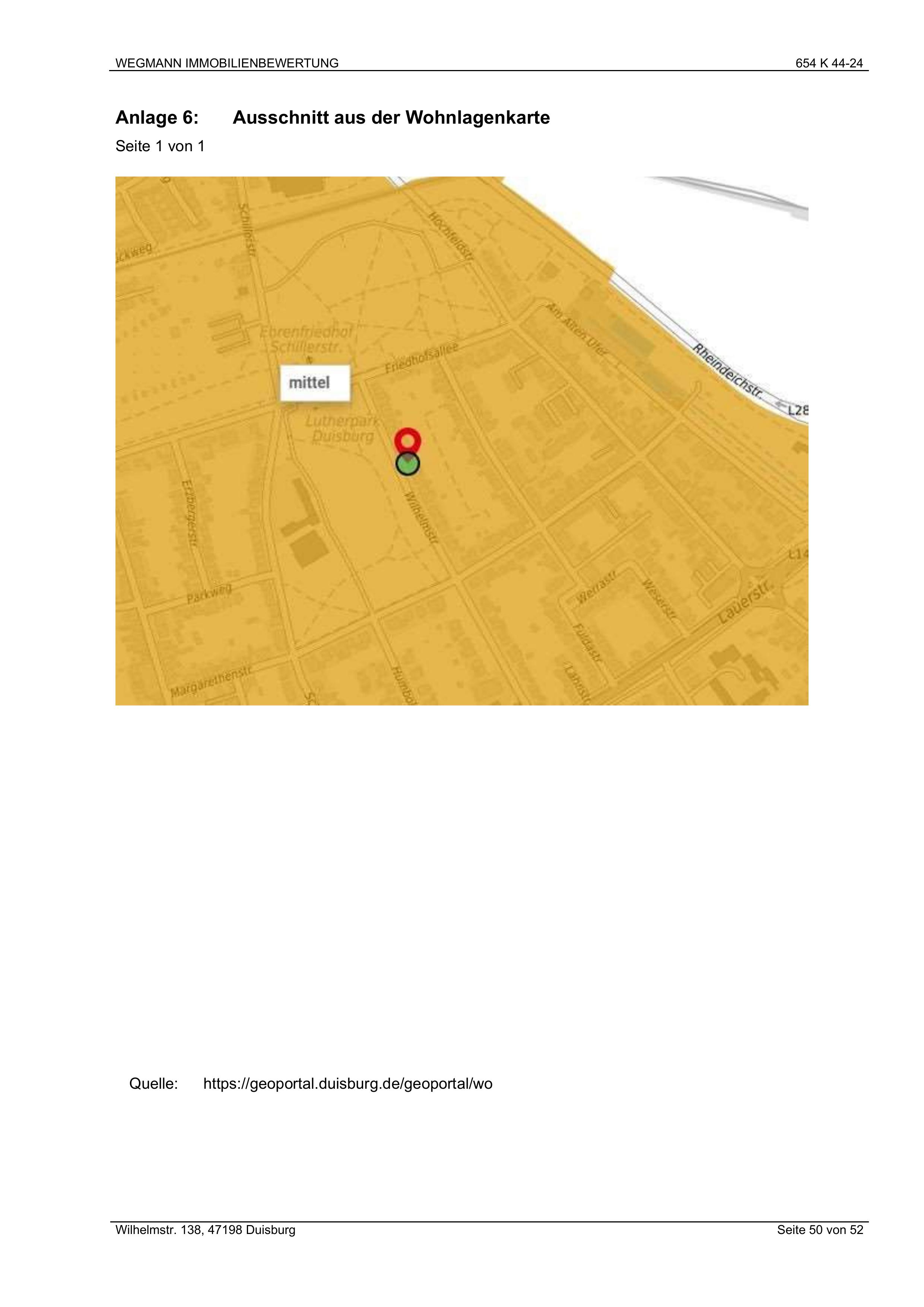 Lagekarte — Unbekannt in Duisburg, 47198
