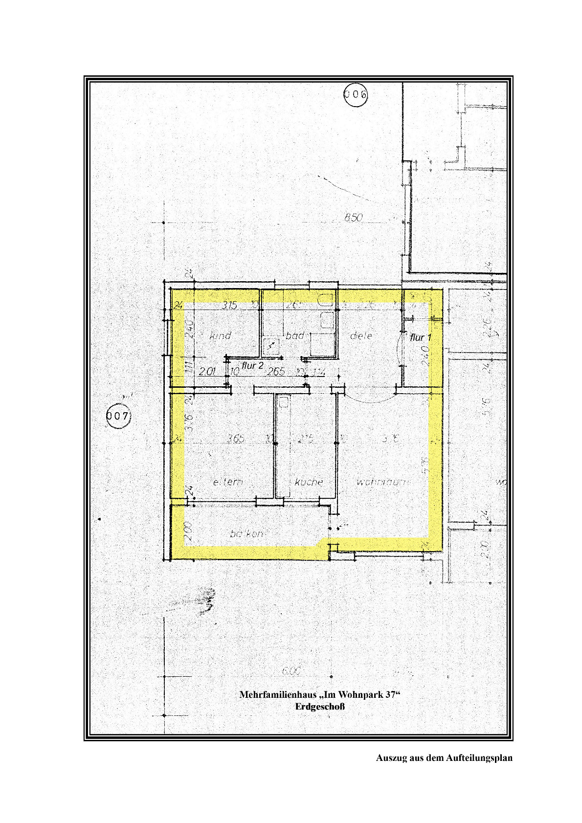 Grundriss — Eigentumswohnung Im Wohnpark 37, Bergheim-Ahe