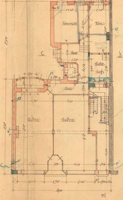 Grundriss — Wohn-/Geschäftshaus Kaiser-Wilhelm-Straße 252, Duisburg