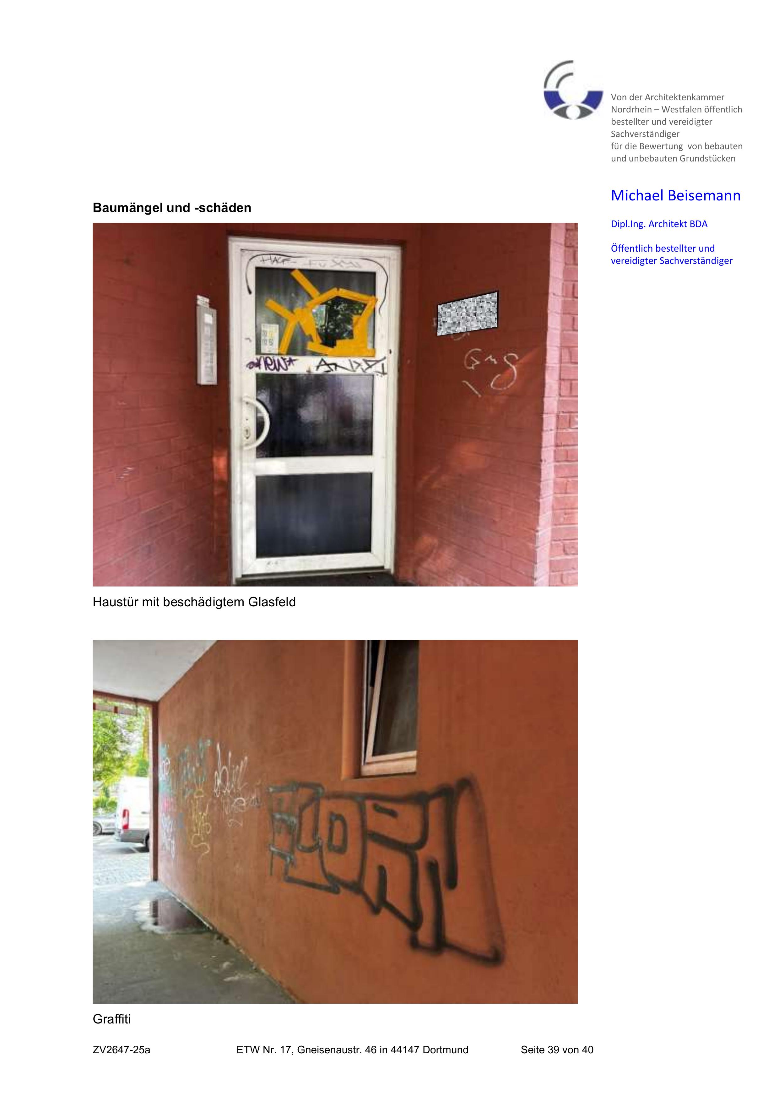 Schadensfoto — Eigentumswohnung in Dortmund
