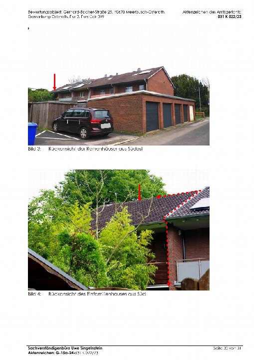 Außenansicht hinten — Garage in Meerbusch-Osterath, Gerhard-Bacher-Straße 25