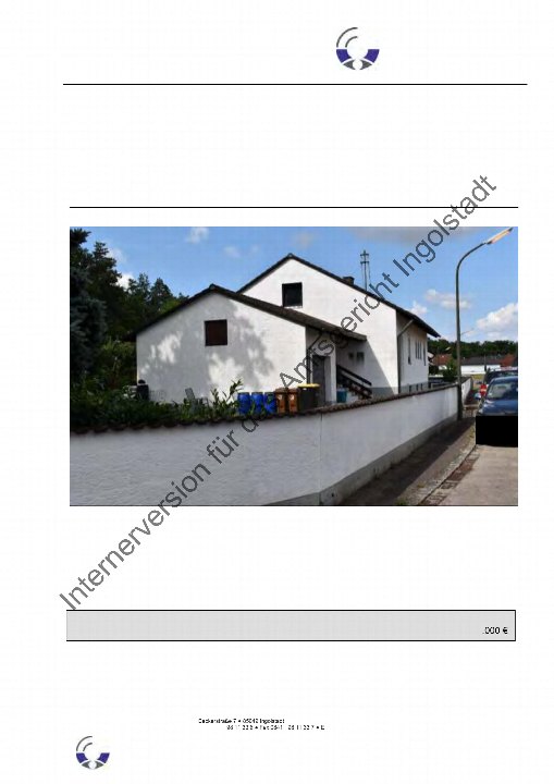 Textseite — Einfamilienhaus in Ernsgaden Wertermittlungsstichtag