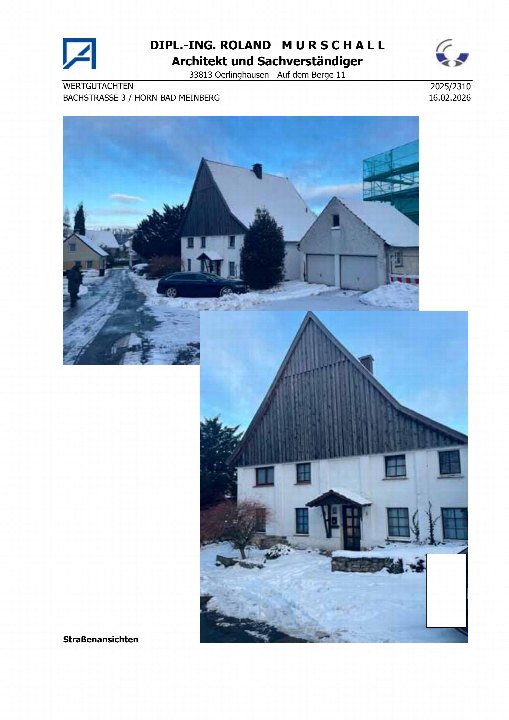 Außenansicht vorne — Einfamilienhaus in Horn-Bad Meinberg, Bachstraße 3