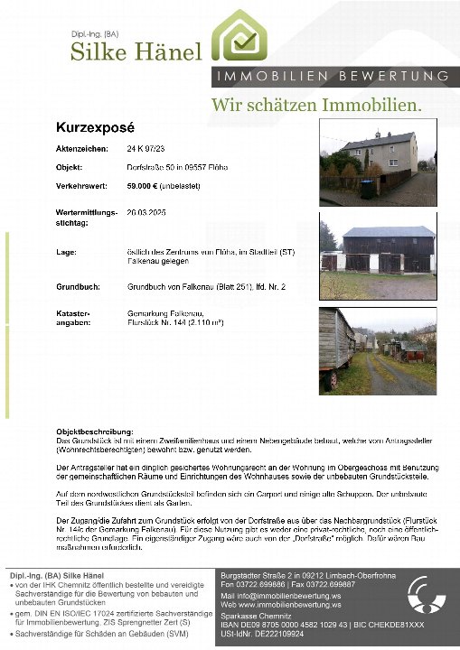 Textseite — Zweifamilienhaus in Flöha