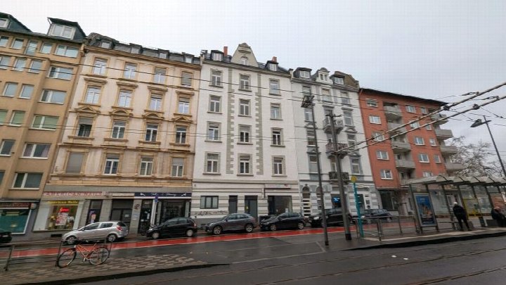 Außenansicht vorne — Eigentumswohnung in Frankfurt am Main, Eigentumswohnung im Erdgeschoss der Liegenschaft Dreieichstraße 6