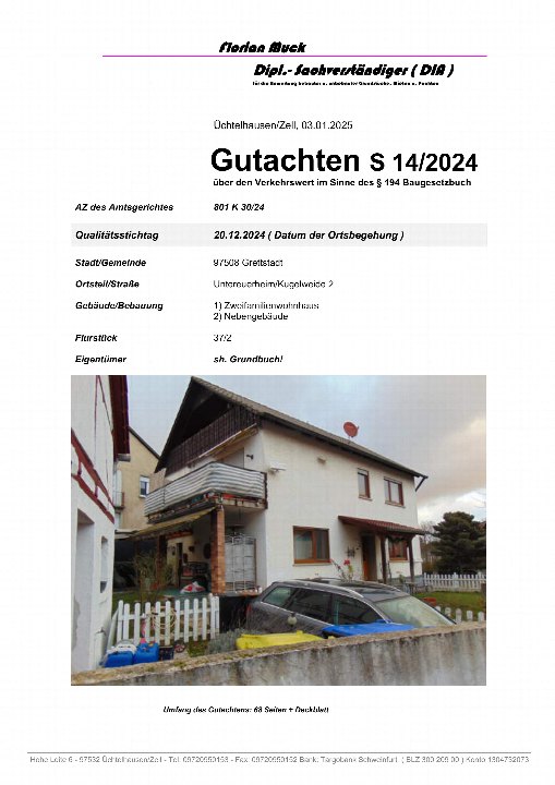 Textseite — Garage in Grettstadt
