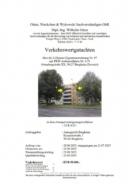 Textseite — Eigentumswohnung in Bergheim