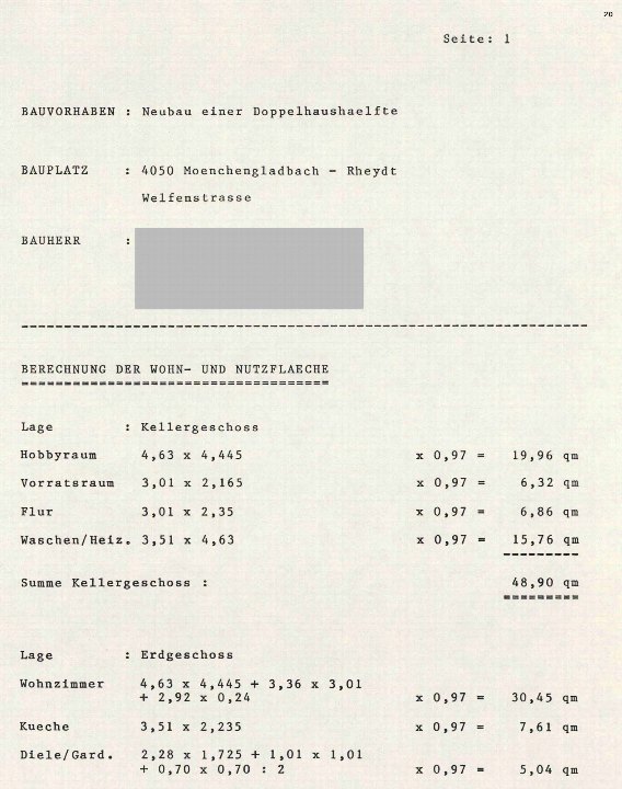 Textseite — Doppelhaushälfte in Mönchengladbach