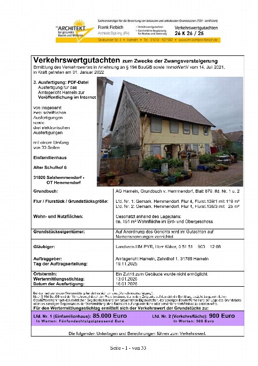 Textseite — Einfamilienhaus in Salzhemmendorf -