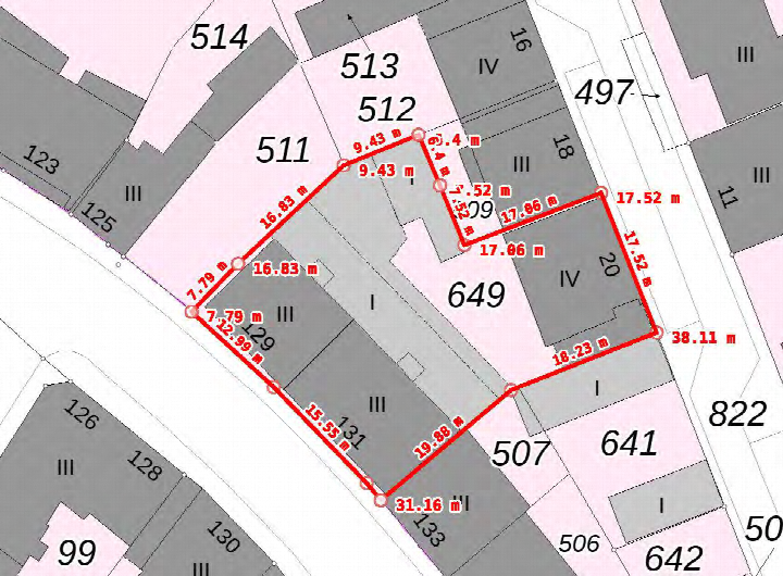 Flurkarte — Eigentumswohnung in Gelsenkirchen, 45886