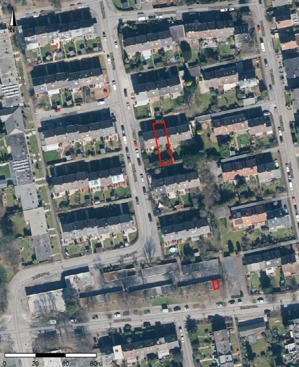 Luftbild — Reihenhaus in Dortmund, 44309