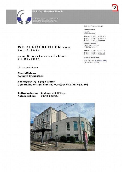 Textseite — Sonstiges in Witten