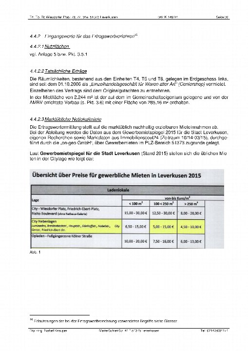 Textseite — Gewerbeeinheit (z.B. Laden, Büro) in Leverkusen