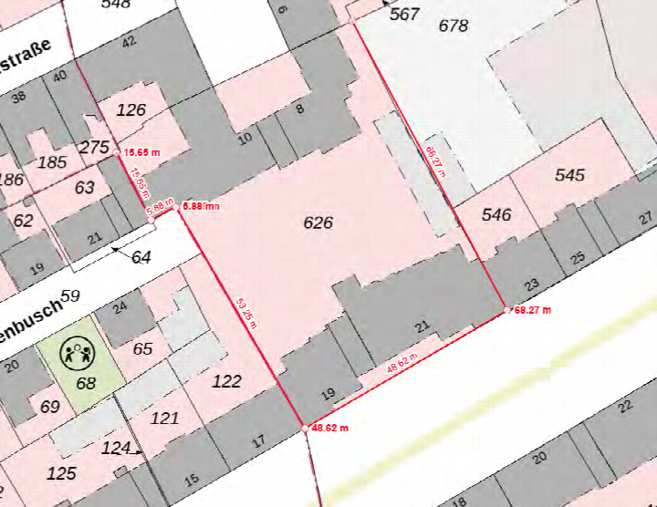 Flurkarte — Eigentumswohnung in Gelsenkirchen, 45888