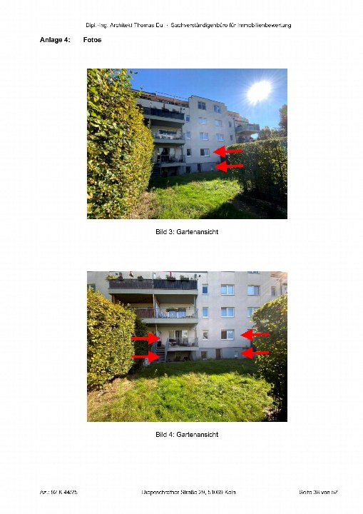 Garten — Eigentumswohnung in Köln, auf dem Grundstück Diepeschrather Straße 29