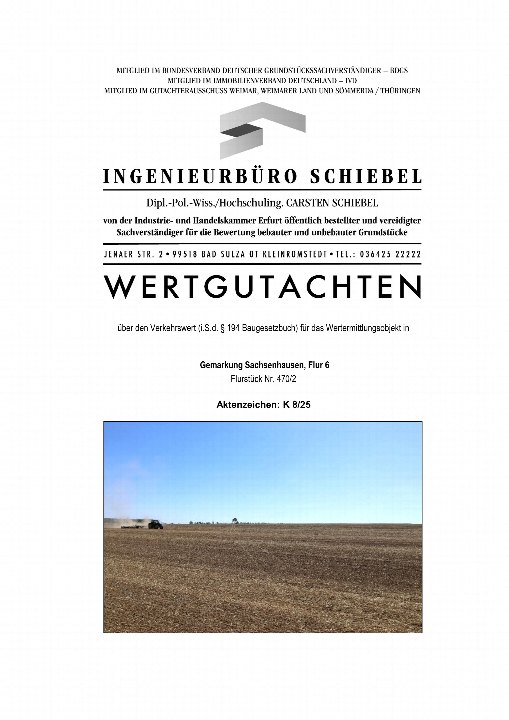 Textseite — Land- und forstwirtschaftlich genutztes Grundstück in Am Ettersberg