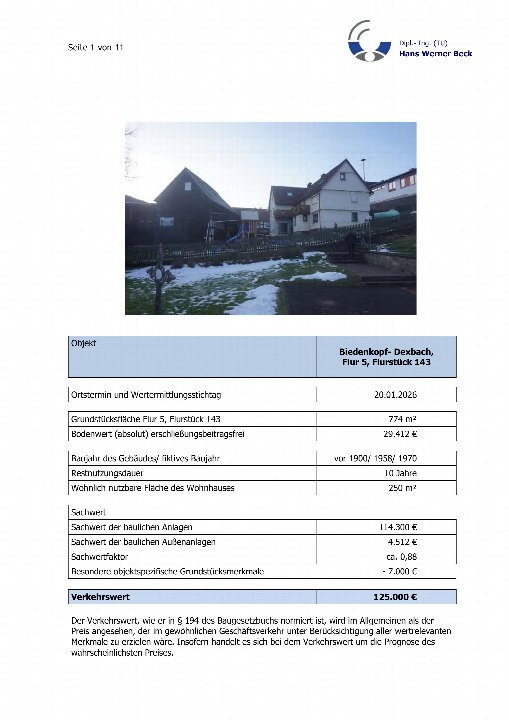 Textseite — Einfamilienhaus in Sinn- Fleisbach