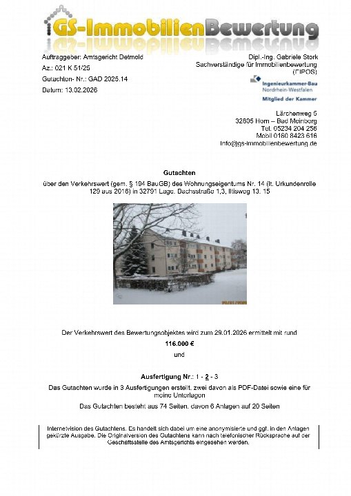 Textseite — Eigentumswohnung in Lage