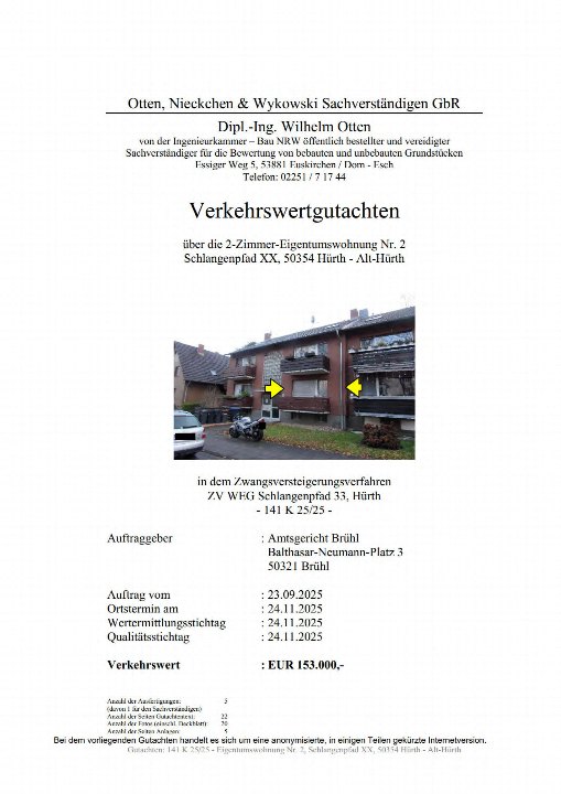 Textseite — Eigentumswohnung in Hürth