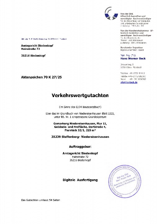 Textseite — Einfamilienhaus in Steffenberg