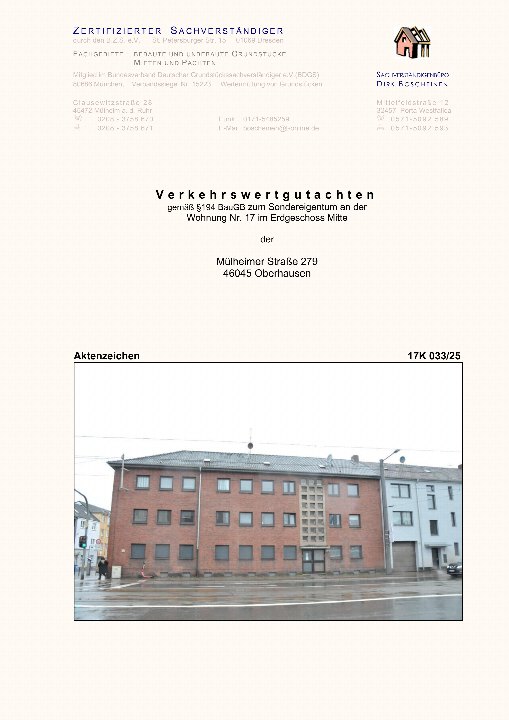 Textseite — Eigentumswohnung in Oberhausen