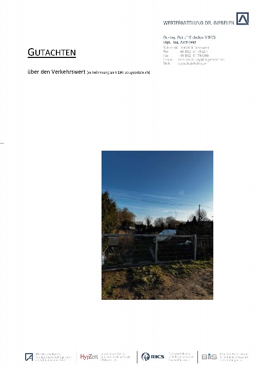 Textseite — Land- und forstwirtschaftlich genutztes Grundstück in Mönchengladbach