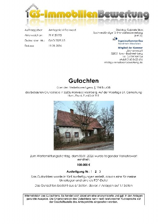 Textseite — Zweifamilienhaus in Horn-Bad Meinberg