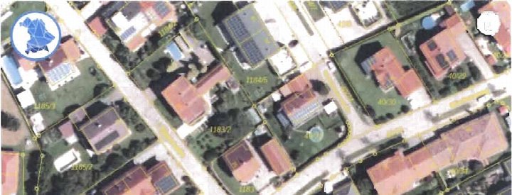 Luftbild einer Wohngegend mit Grundstücksnummern und Gebäuden in Kirchdorf am Inn, von-Richingen-Straße 17, 805