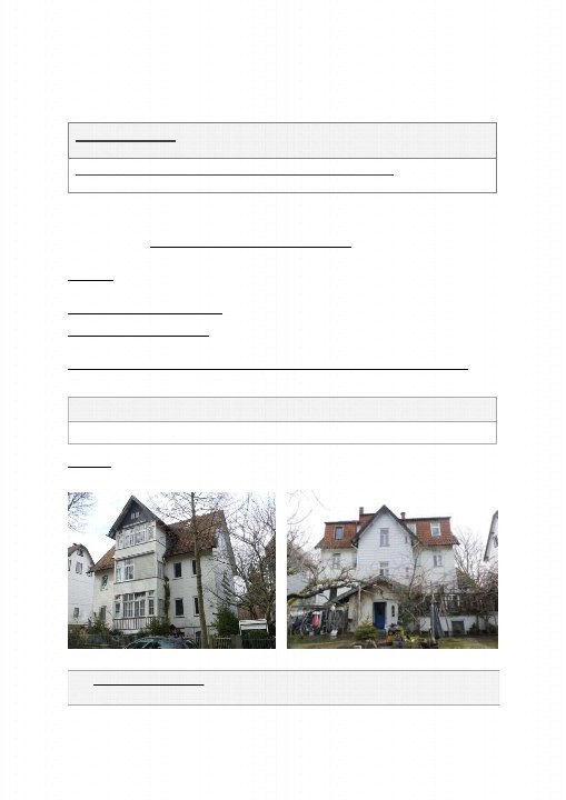 Textseite — Mehrfamilienhaus in Bad Harzburg